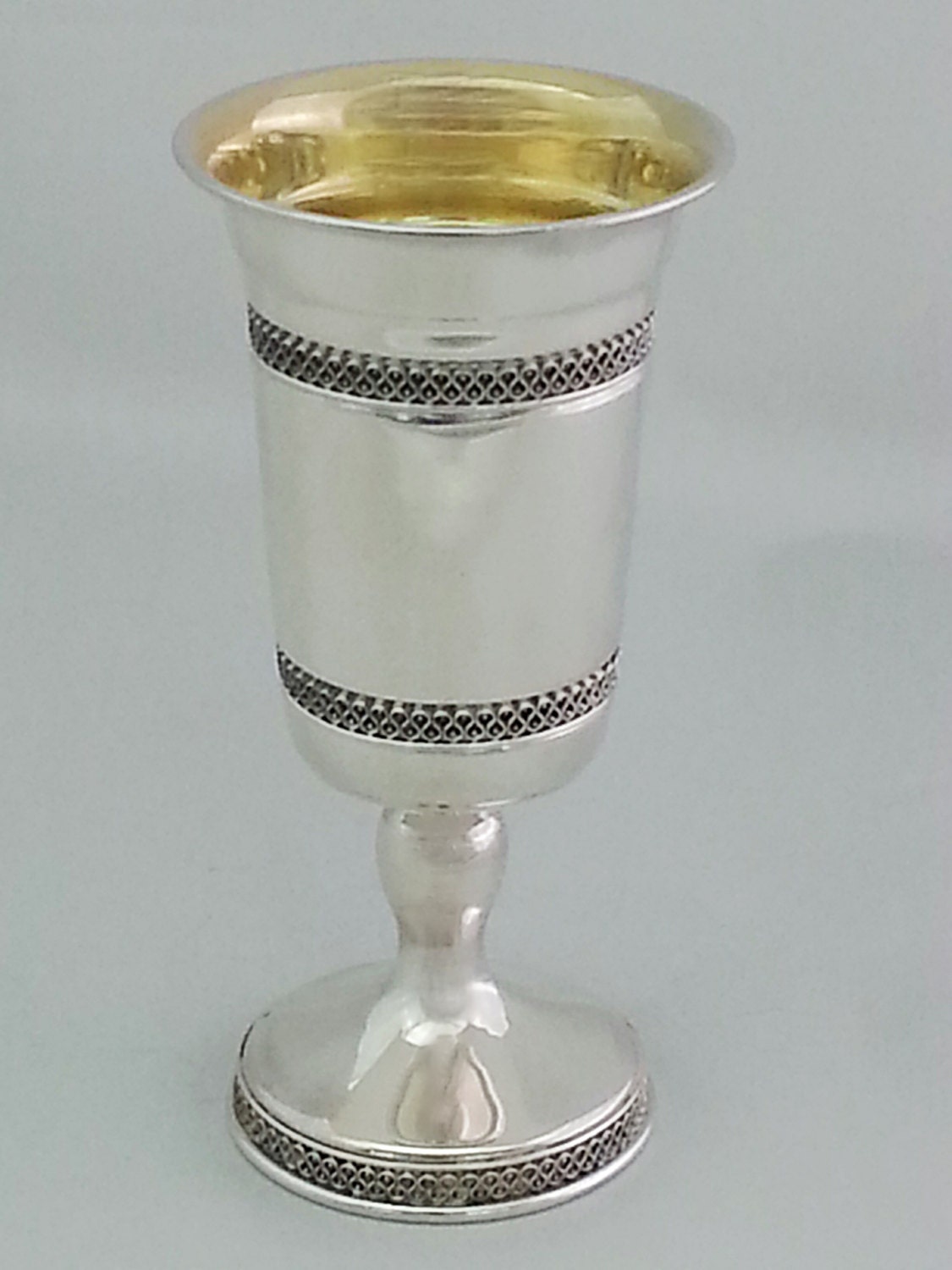 Sterling silver 925 handmade shabbat kiddush cup / wine Etsy