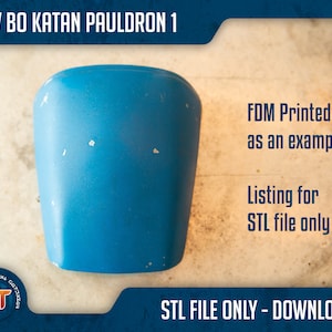 Star Wars inspired Bo Katan Pauldron 1- 3D Printable STL File