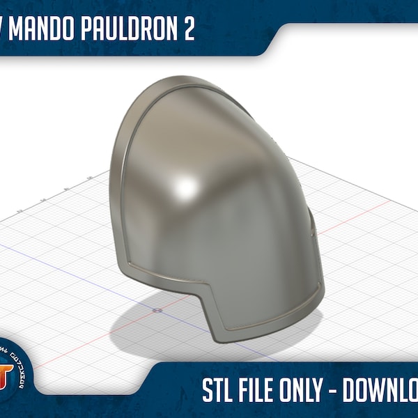 Star Wars inspired Mando Shoulder Pauldron 2- 3D Printable STL File