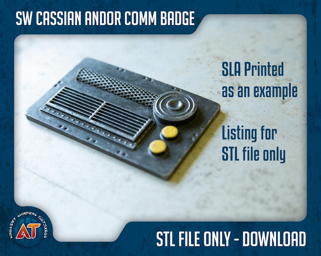 Star Wars Inspired Cassian Andor Comm Badge - 3D Printable STL File - Etsy