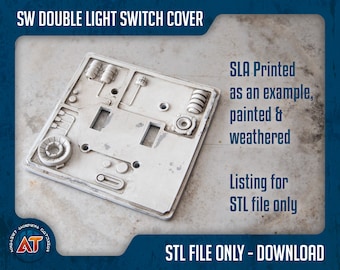 Star Wars inspired Double Light Switch Cover - 3D Printable STL File