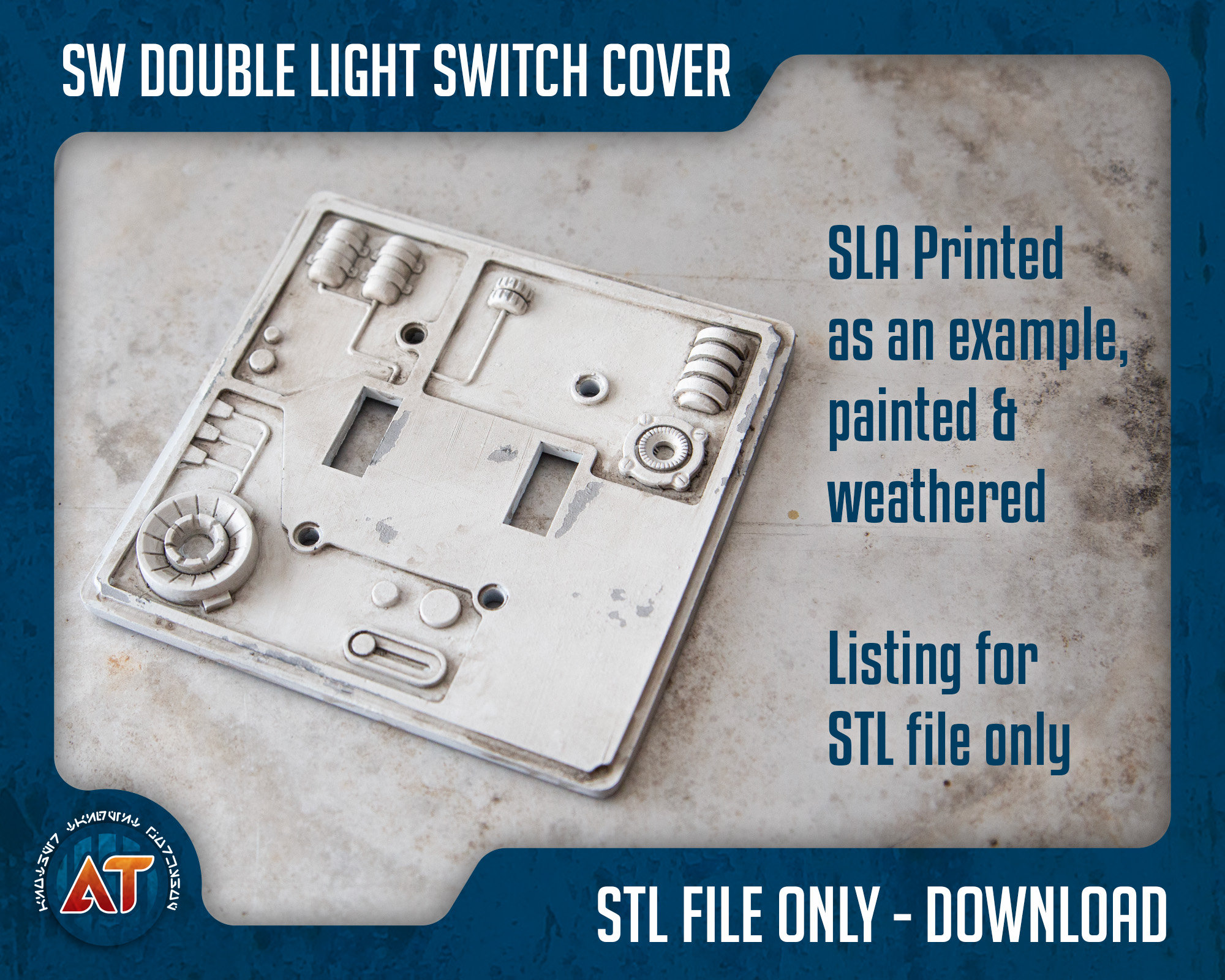 Star Wars Inspired Double Light Switch Cover 3D Printable STL File Etsy