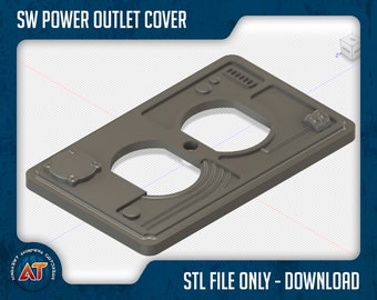 Star Wars inspired Power Outlet Cover - 3D Printable STL File
