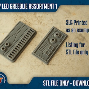 Star Wars inspired LED Greeblie Assortment 1- 3D Printable STL Files