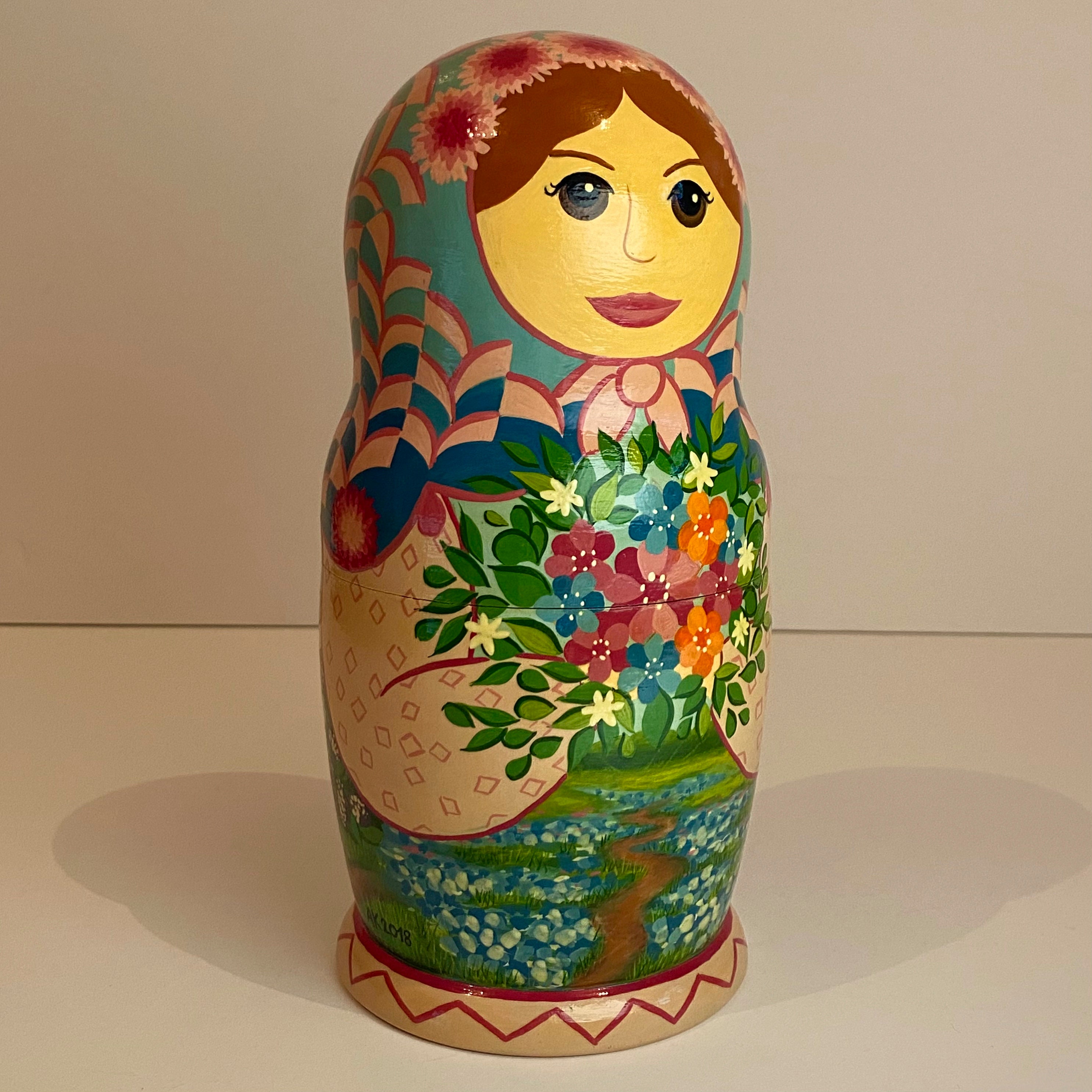 Dolls & Miniatures Art Dolls Matryoshka Spring handmade nesting doll