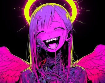 Graffiti Angel Vinyl Sticker