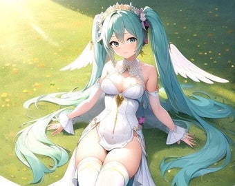 Angel Miku Prismatic Vinyl Sticker
