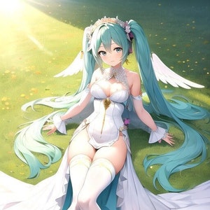 Angel Miku Prismatic Vinyl Sticker