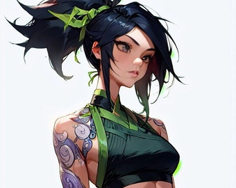 Akali Die Cut Vinyl Sticker