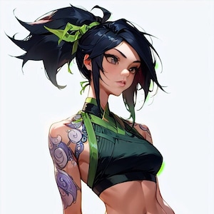 Akali Die Cut Vinyl Sticker