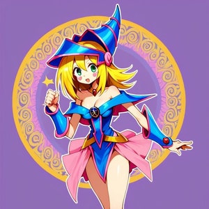 Dark Magician Girl Die Cut Vinyl Sticker
