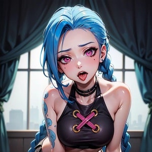 Blushing Jinx Vinyl Sticker