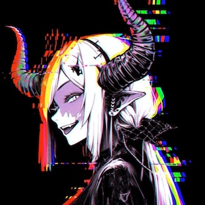 Digital Demon Die Cut Vinyl Sticker