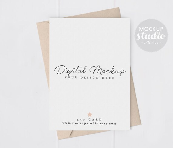 Portrait Card Mockup Wedding Invitation Mockup 5x7 Invite Mockup Portrait Card Mockup Wedding Invitation Mockup 5x7 Invite Mockup