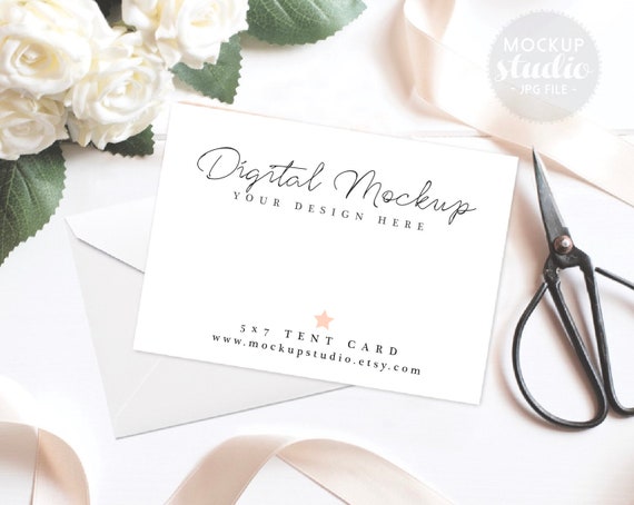 Cards Mockup Vintage Wedding Mockup Invite Mockup 5x7 Card