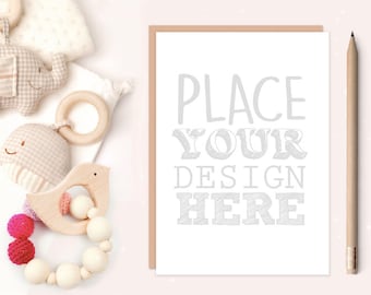 Download Baby Card Mockup Baby Neutral Scene Mockups 5x7 Baby Shower Invite Mockup Baby Scene Mockup Birthday Invite Mockup Baby Mockup 3d Flag Mock Up