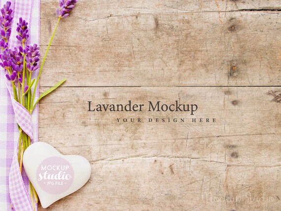 Rustic Lavender Mockup Styled Photography Mock Up Rustic Wood