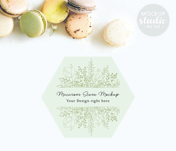 Macarons Mockup Pastel Macarons Flatlay Mockup Styled Food Photography Macarons Mockup Pastel Macarons Flatlay Mockup Styled Food Photography