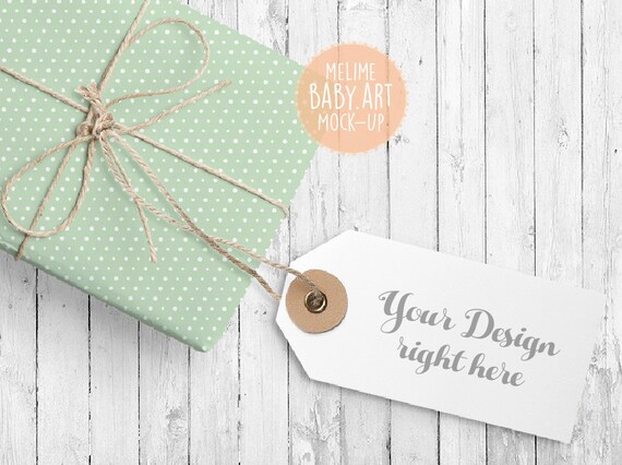 Gift Tags Mockup Neutral Gift Tags Real Style Mock