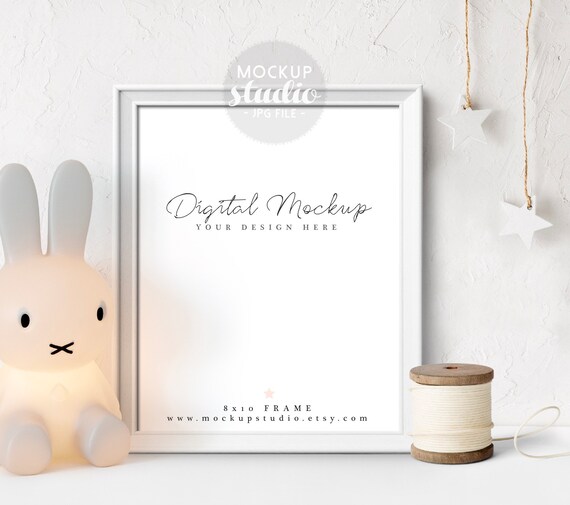 Kids Frame Mockup Portrait Frame Mockup White Frame Kids