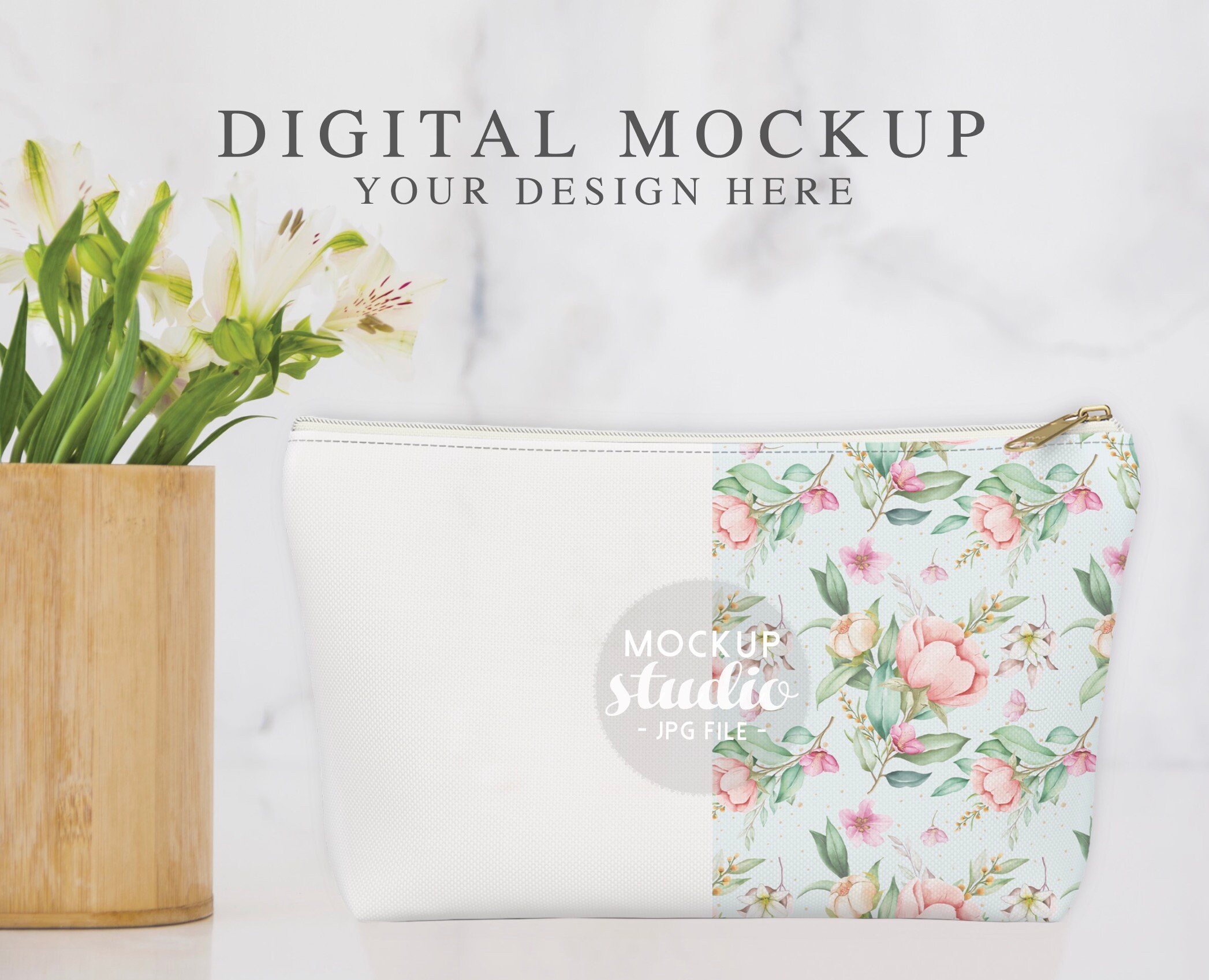 Download Accessories Pouch Mockup Make Up Bag Mockup Psd Smart Object Etsy