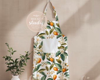 Apron Mockup, All-Over Print Kitchen Wear Design (PSD & PNG)