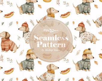 Modèle sans couture aquarelle de chiens dalmates, conception de tissu pour enfants numérique