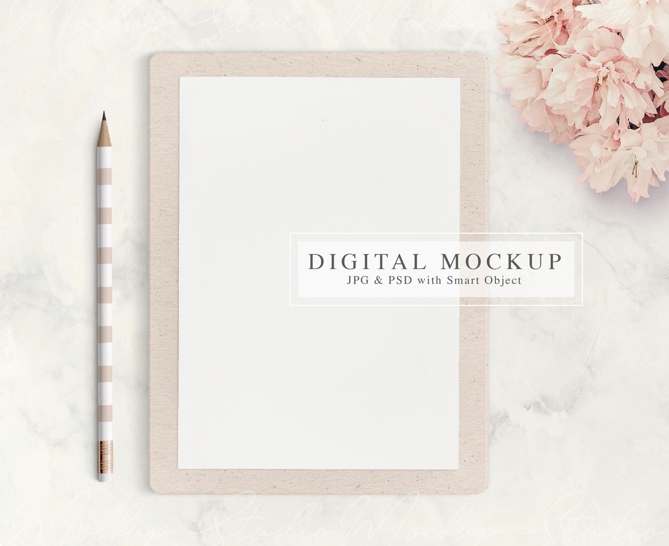 Dye Sublimation 9 X 12.5 Basic Clipboard Mockup Add Your Own Image and  Background 