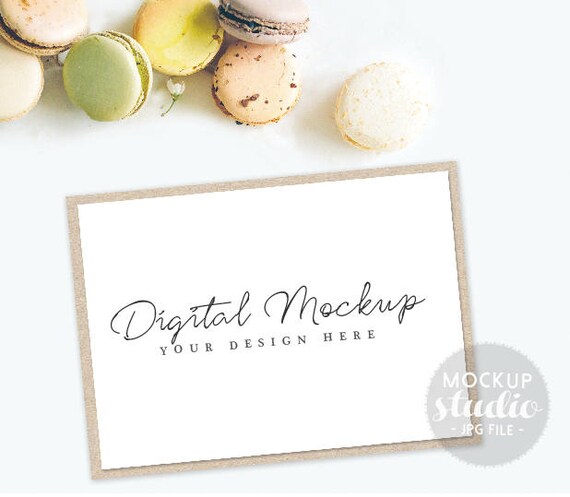 Download Card Mockup Recipe Card Mockup Cake & Sweets Menu Mock | Etsy