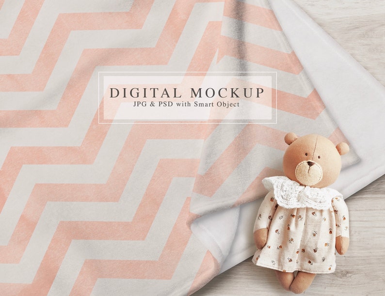Baby Blanket Mockup Minky Blanket Mockup Infant Blanket Etsy