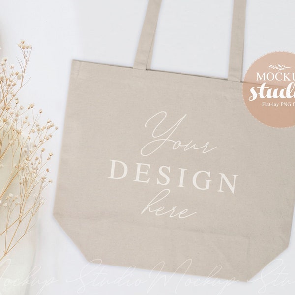 Flat-Lay Canvas Shopping Tote Bagmasters A250 Mockup, Natural Tote Mockup Boho, Shopping Tote Bag Mock-up, Tote Bag Aesthetic