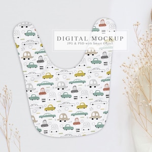 Baby Bibs Mockup, PSD Smart Object Mockup, Bibs Boho Mockup, Country Chic Mockup, Neutral Gender Baby Bibs Mock-up