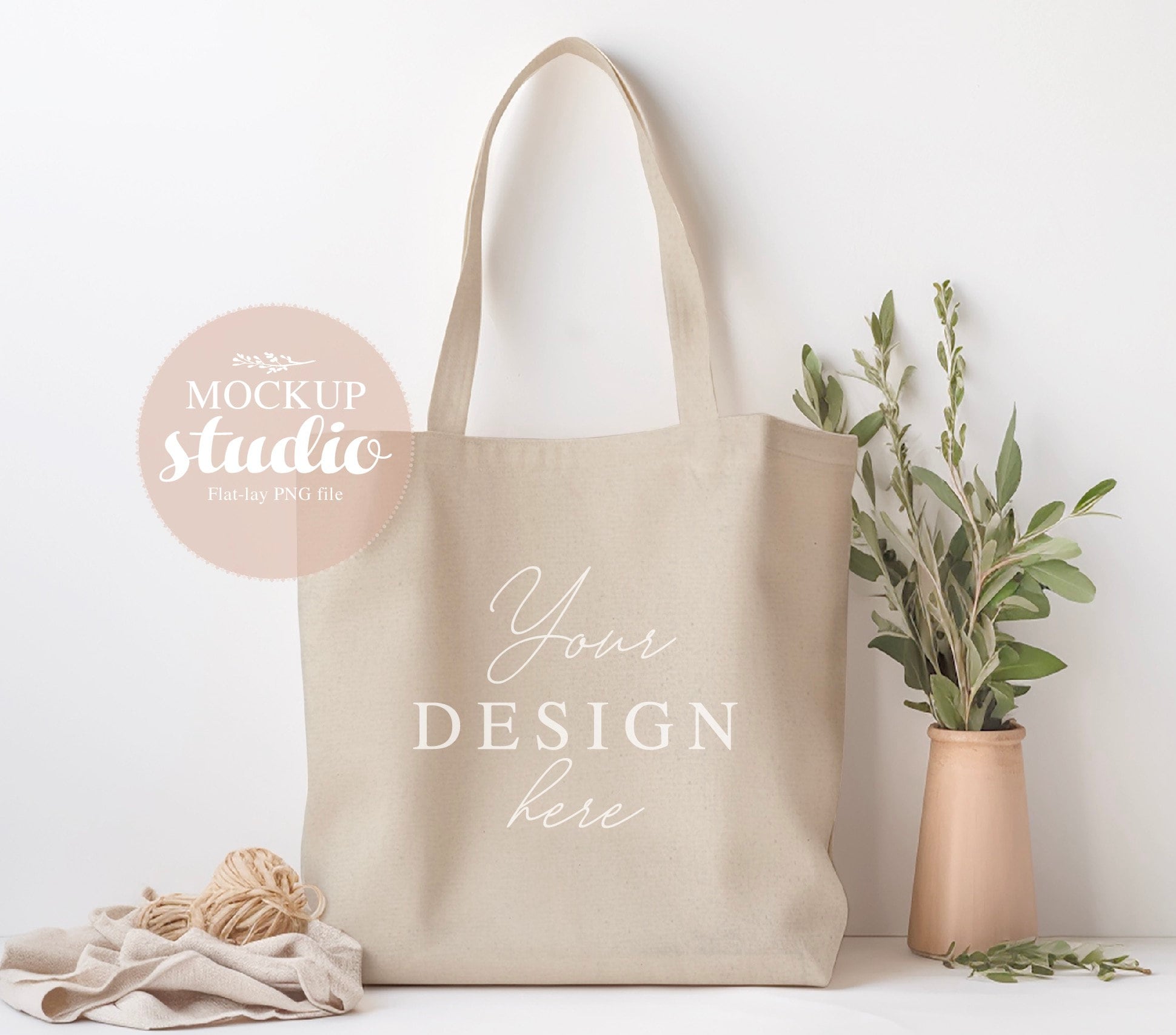 Free Tote Canvas Bag Mockup (PSD)