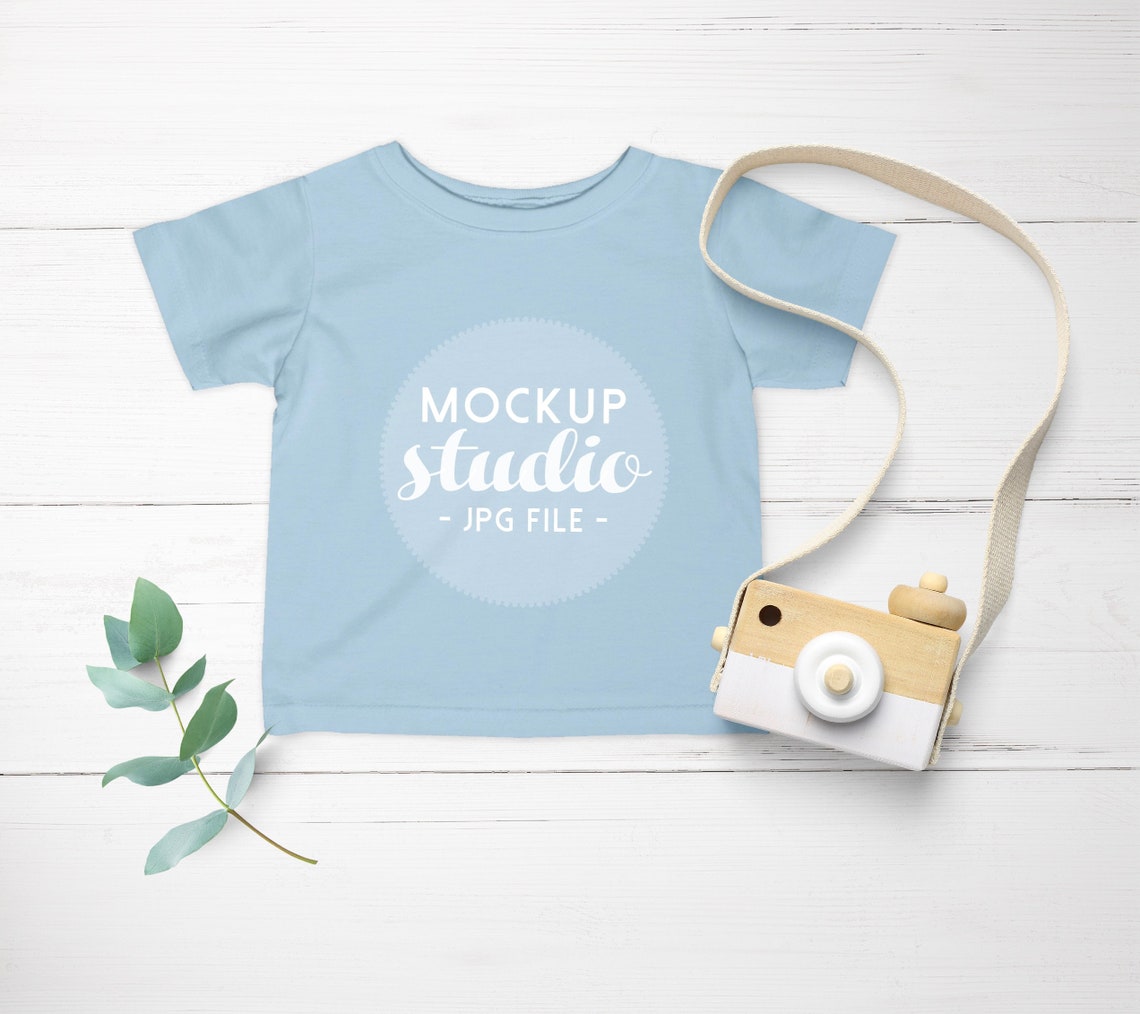 Baby Tshirt Mockup Light Blue Tshirt Kids Mockup Baby Etsy