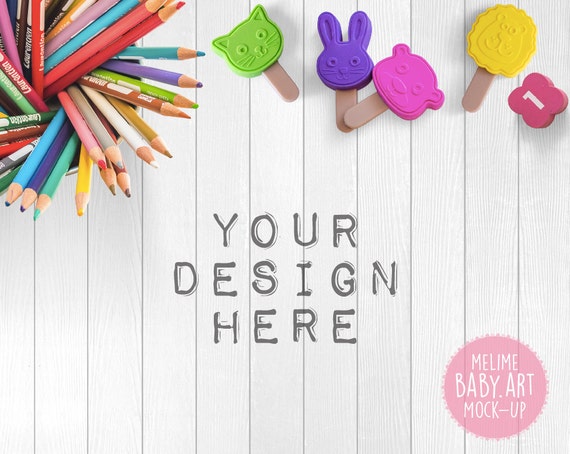 Back To School Mockupcolorful Desk Mockup Styled Photography Etsy