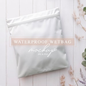 Clear Wet bag Mock-up, WetBag Mock-up, Waterproof Bag Aesthetic Mockup, PSD smart object Mockup