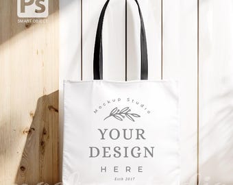 AOP Tote Bag Mockup, Boho Style White Tote (Digital Download)