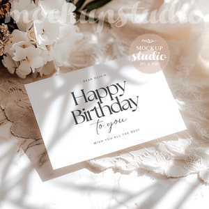 Boho Hochzeitseinladung Mockup, Smart Objekt Karte Mockup Minimalistisch, 5x7 Karte Boho, Baby Shower Neutral Karten Mockup