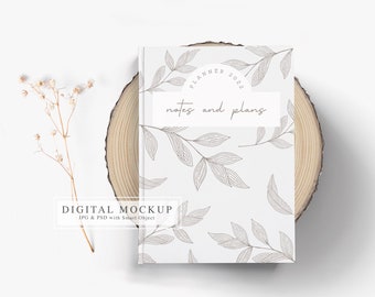 Notebook Mockup, Boho Journal Mockup, Book Cover Mockup, Boho Notebook Mock-Up, Hardcover Journal Mockup