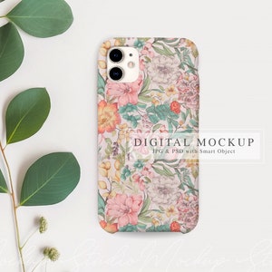Phone Case Mockup, iPhone Cover Mockup PSD Smart Object, Fotografia