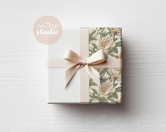 Gift Paper Mockup, PSD with Smart Object, Gift Wrapping Paper MOCKUP, Gift Package and Wrapping Paper Clear Mock up