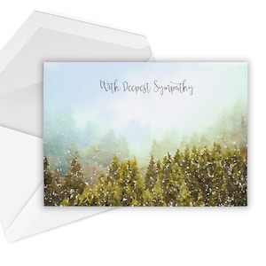 Sympathie-Karte schöne Vers - 5 x 7 Pro-Karte Lager und Umschlag