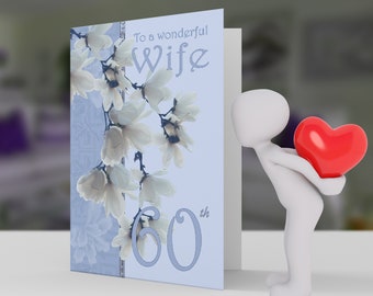 Wife  Birthday - Birthday Card Wife - from 50th to 85th