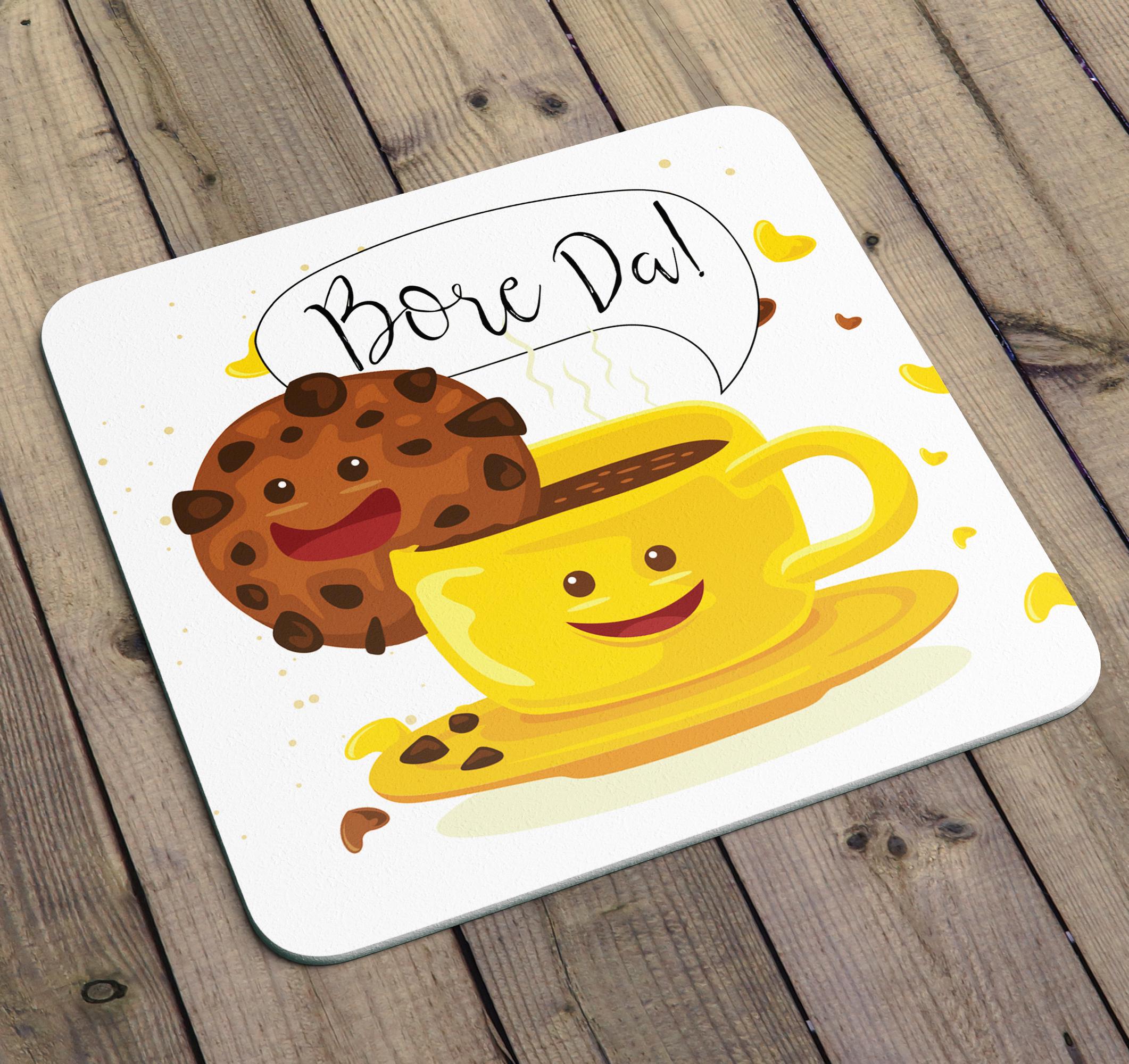 Bore Da ... Good Morning, Welsh Coaster With a Cuppa and Bikkies ...