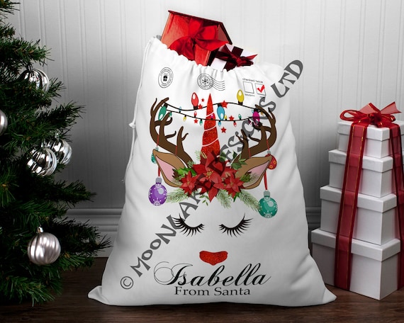 personalized christmas sacks