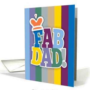 Fab Papa, Geburtstag oder, Vatertagskarte - Papa