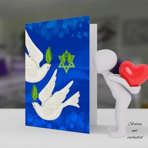 Passade Taube und Olive Leaf Karte - einfache Karte