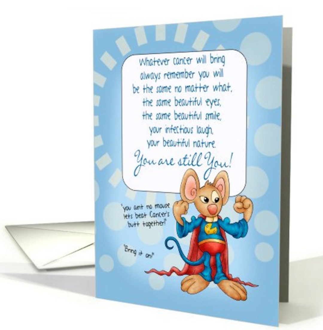 Cancer Patient Encouragement Card, Card for Cancer Patient - 4 ...