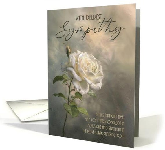 Sympathy For Loss Of Mother, A Beautiful Pink Rose Card