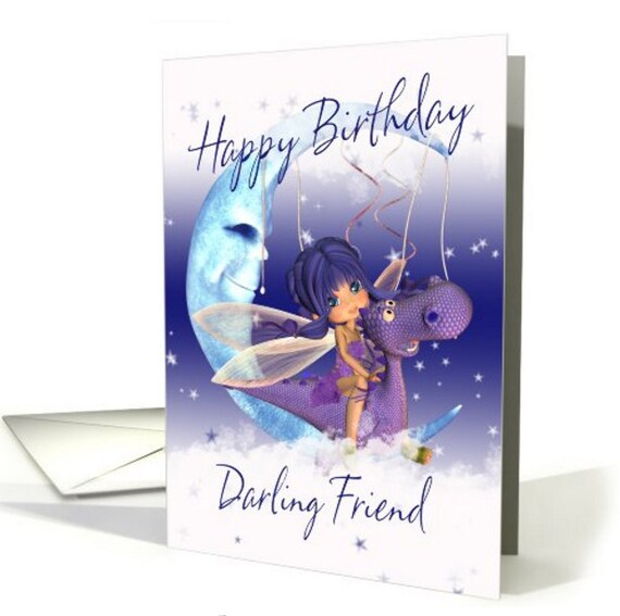You Are A Unicorn Darling, Friendship Greeting Card You Are A Unicorn Darling, Friendship Greeting Card